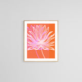 Modern Botanical Art Print - Coral Palm #3