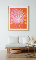 Modern Botanical Art Print - Coral Palm #3