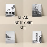 Blank Note Cards - Set Of 4: Black and White Collection