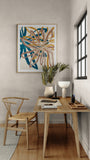 Modern Abstract Floral Art Print - Ginger