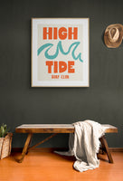 Modern Giclee Art Print - High Tide Surf Club 1