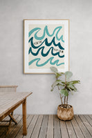 Modern Giclee Art Print - High Tide Surf Club 2