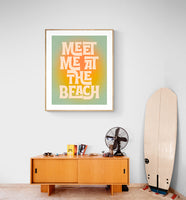 Meet Me At The Beach - Modern Art Print