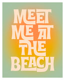 Meet Me At The Beach - Modern Art Print