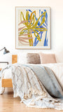 Modern Abstract Floral Art Print - Periwinkle
