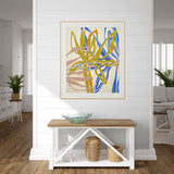 Modern Abstract Floral Art Print - Periwinkle