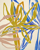 Modern Abstract Floral Art Print - Periwinkle