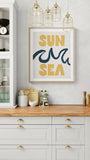 Modern Giclee Art Print - Sun and Sea