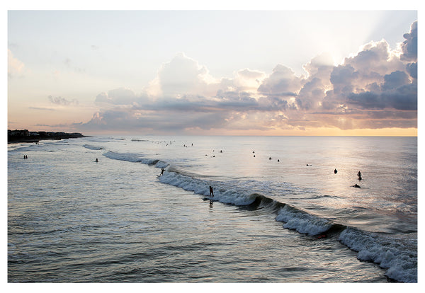 Modern Fine Art Photograph - Sunrise Surf #1