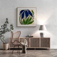 La Fleur (Blue) - Modern Art Print