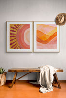 Modern Art Print - Watercolor Sunshine #1