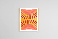 Modern Art Print - Watercolor Sunshine #2