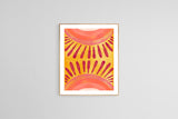 Modern Art Print - Watercolor Sunshine #2