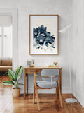 Modern Fine Art Print - Cyan Anemone #3