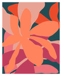 Modern Abstract Art Print - Coral Sea #1
