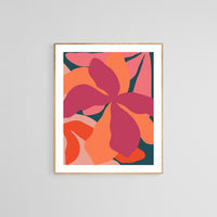 Modern Abstract Art Print - Coral Sea #2