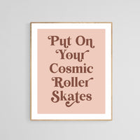 Cosmic Roller Skates - Modern Art Print