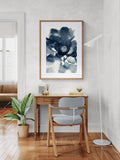 Modern Fine Art Print - Cyan Anemone #4