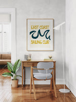 Modern Giclee Art Print - East Coast Sailing Club