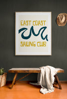 Modern Giclee Art Print - East Coast Sailing Club