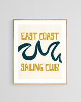 Modern Giclee Art Print - East Coast Sailing Club