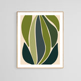 Modern Abstract Art Print - Green Growth