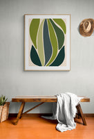 Modern Abstract Art Print - Green Growth