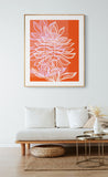 Modern Botanical Art Print - Coral Palm #2