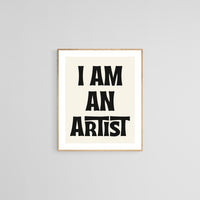 Modern Giclee Art Print - I Am An Artist