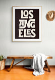 Modern Giclee Art Print - Destination: Los Angeles