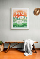 Destination: Fort Myers Beach - Modern Art Print