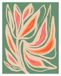 Abstract Art Print - Sage Floral #1