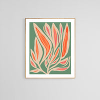 Abstract Art Print - Sage Floral #2