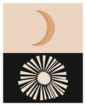 Sun and Moon #2 - Abstract Art Print