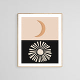 Sun and Moon #2 - Abstract Art Print