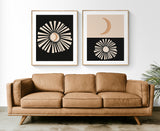 Sun and Moon #1 - Abstract Art Print
