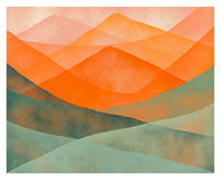 Abstract Fine Art Print - Watercolor Mountain #3
