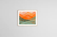 Abstract Fine Art Print - Watercolor Mountain #3