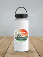 Waterproof Vinyl Sticker - Cannon Beach, Oregon