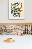 Modern Abstract Floral Art Print - Chestnut