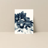 Blank Note Card - Cyan Anemone #3
