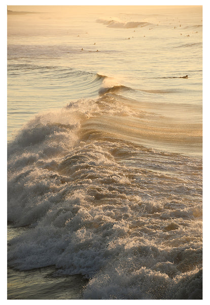 Modern Coastal Fine Art Photograph - Eary Autumn Surf