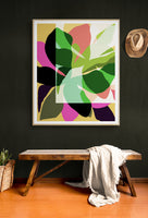 Modern Abstract Art Print - July Garden #4