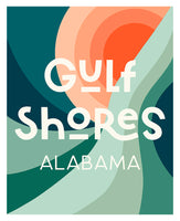 Destination: Gulf Shores, Alabama - Modern Typography Art Print