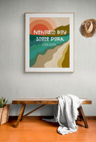 Destination: Nehalem Bay State Park, Oregon  - Modern Typography Art Print