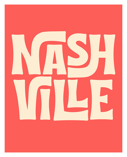 Destination: Nashville - Modern Art Print