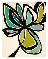 Midnight Floral #5 (Color) - Abstract Art Print