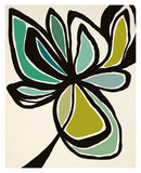 Midnight Floral #5 (Color) - Abstract Art Print