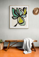 Midnight Floral #5 (Color) - Abstract Art Print