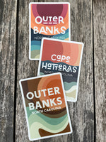 Waterproof Vinyl Sticker - Cape Hatteras, North Carolina